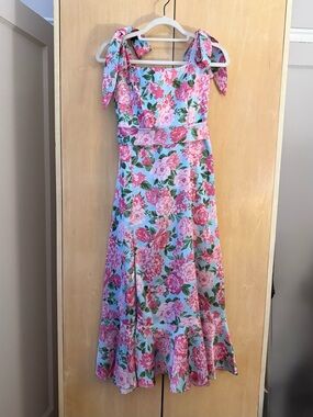 Show Me Your Mumu Garden Midi Dress in Cottage Floral Size Medium